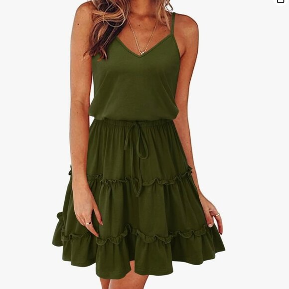 Boho Chic Spaghetti Strap Mini Dress - Perfect for Beach Vacations! - Picture 4 of 10